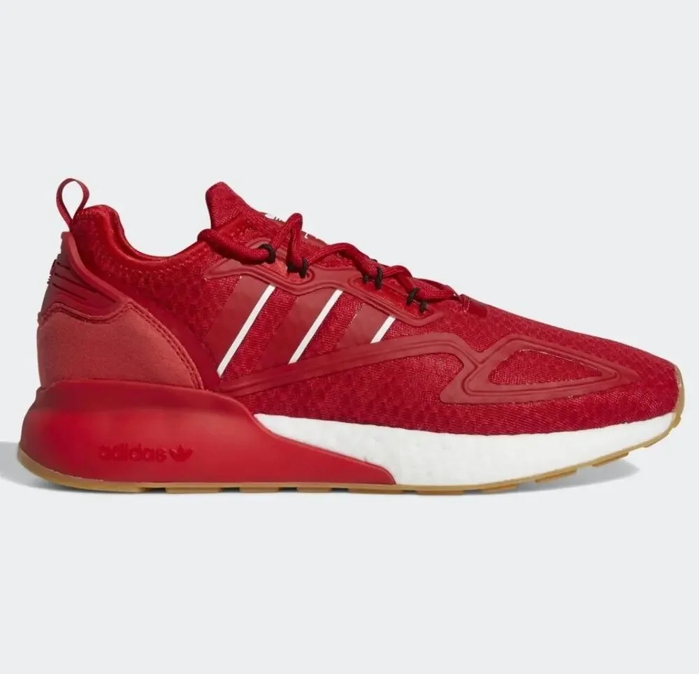 adidas Men's Shoes ZX 2K Boost Scarlet Gum (Red) 9.5 US Size NWB
